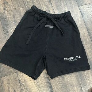 AUTHENTIC ESSENTIALS DROP CROTCH 3M LOGO SWEATSHORTS, SIZE MEDIUM, COLOR BLACK